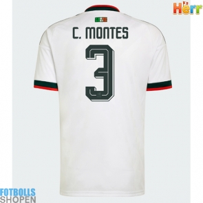 Billiga Mexiko Cesar Montes #3 Bortatröja VM 2026 Kortärmad